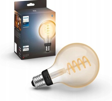 Żarówka LED Philips Hue Filament Globe E27 7 W