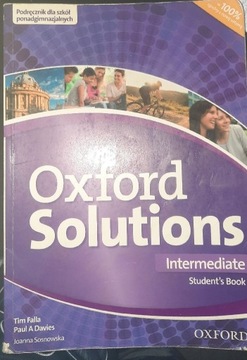 Solutions Gold, podręcznik, intermediate, Oxford