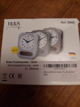 Zegarek solarny radiowy Filius (Brak baterii)