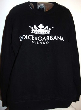 Dolce&Gabbana. Czarna bawełniana bluza  40/42