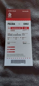 Bilet Kolekcjonerski Polska - Chile