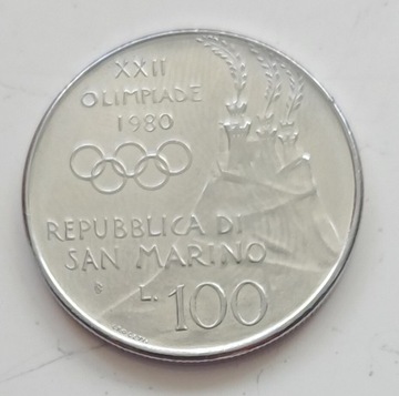 San Marino - 100 lira - 1980r. 