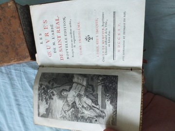 Les Ouvres de M Labbe de Saint Real 6 tomów 1745r.