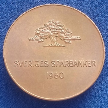 A105 Szwecja żeton Sveriges Sparbanker 1960