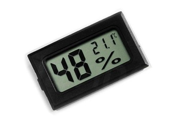Czujnik temperatury termometr + higrometr LCD od -50°C do 70°C czarny