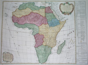 1792 oryginał big MAPA AFRYKA EGIPT KENIA MAROKO