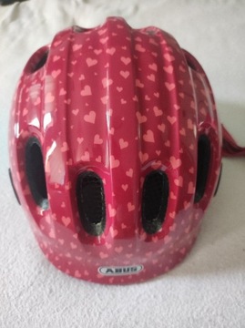 Kask dziecięcy rożowy ABUS 50 - 55 cm