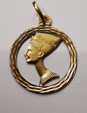 Zawieszka Nefertiti, Złoto 18 K