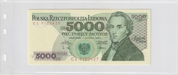 5 000 zł 1 grudnia 1988 r.  Ser. CS  UNC