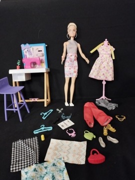 Barbie Studio mody Lalka projektantka 