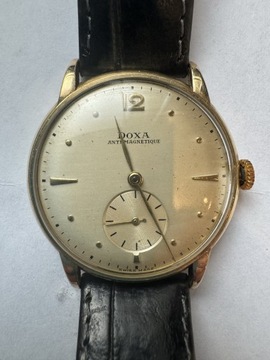 Zegarek złoty DOXA Antimagnetique 14k 