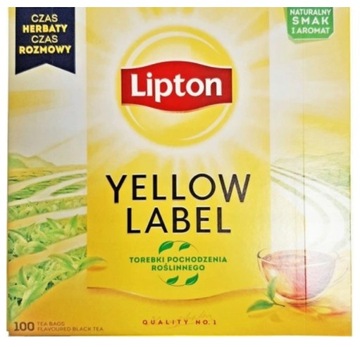 Herbata czarna ekspresowa Lipton 200 g 100 kopert
