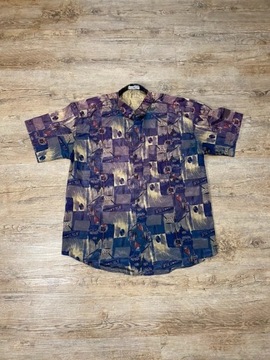Koszula hawajska jedwabna Thai Silk T.Corner XL