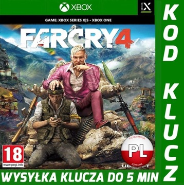 Far Cry 4 XBOX ONE S I X SERIES S I X  KLUCZ