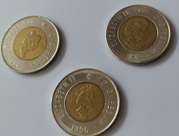 Canada monety kolekcjonerskie dollars cents 