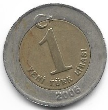 Turcja 1 lira 2006