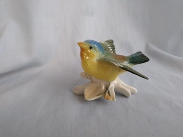 ENS figurka porcelanowa ptak sikorka 