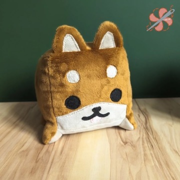 Maskotka Pies Shiba Inu kostka handmade prezent