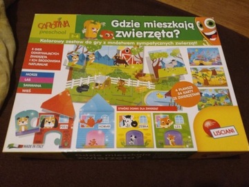 Gra edukacyjna gdzie mieszkają zwierzęta