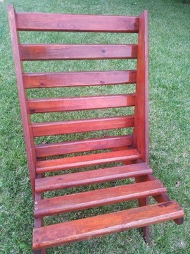 Krzesło drewniane, Ogrodowe , Rozkładane