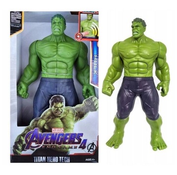 DUŻA FIGURKA HULK 30CM DŹWIĘK ŚWIATŁO INTERAKTYWNA