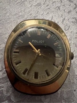 Nareczny zegarek Poljot 17 jewels złocony