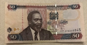 banknot 50 Kenya r. 2010, pierwszy prezydent Kenia