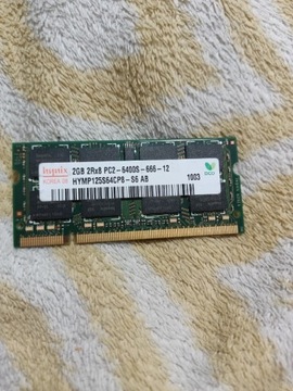 Pamięć RAM HYNIX 2GB DDR2 HYMP125S64CP8-S6