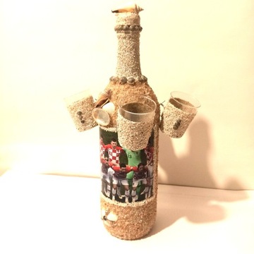 chorwacka butelka z kieliszkami