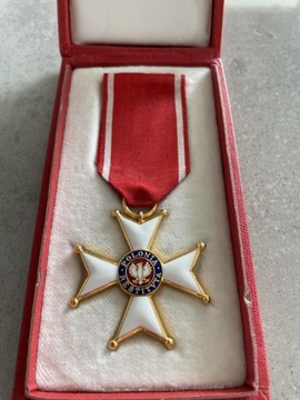 Krzyż Kawalerski Orderu Odrodzenia Polski PRL w dedykowanym pudełku