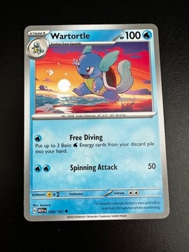 Karta Pokemon Wartortle 008/151 MEW 151