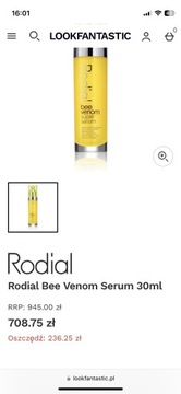 Rodial Bee Venom serum 30 ml nowe, nieotwierane