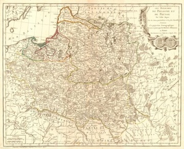 Prusy reprint XIX w. map