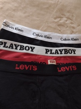 (XL) Levi's, Calvin Klein, Playboy/Zestaw bokserki