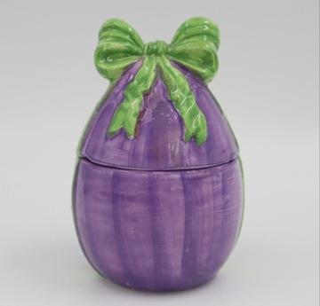 Jajko małe z kokardą fioletowe Prego