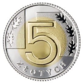 5 złotych  2022 mennicza z woreczka /rulonu