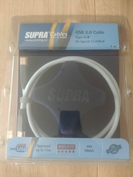 Supra - kabel USB A - B - 1m