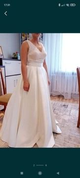 Suknia ślubna rozmiar 38  Violi Piekut plus welon