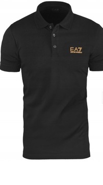 Koszulka polo Emporio Armani EA7 czarna roz.M