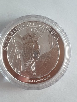 Australia 1 dolar Kookaburra Ag.1oz.999.2014r.