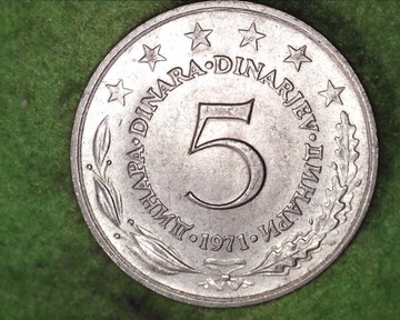 Jugosławia - 5 dinarów  1971