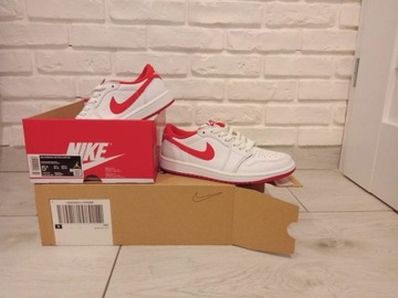 Buty Nike Air Jordan 1 "White/Red" rozmiar 38