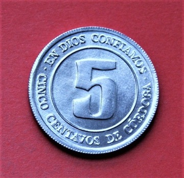 5  Centavos 1974 r -   Nikaragua  stan !!