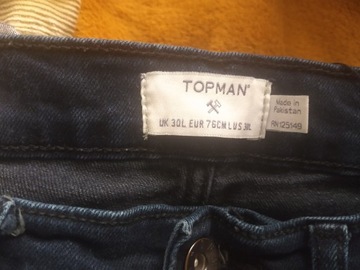 Spodnie Jeansy TOPMAN stretch slim 30