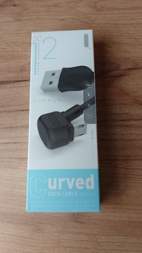 Kabel do ładowarki USB 2.0 micro kątowy 