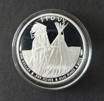 Sioux Indian Chief Guardian 1oz silver 2022