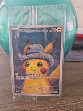 Pikachu with gray filter hat 085 originalna karta