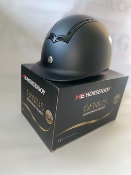 Nowy Kask Horsenjoy Genius Shiny Black M