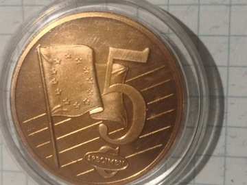 Moneta 5 euro próbne WATYKAN 2002 R z J.P.II