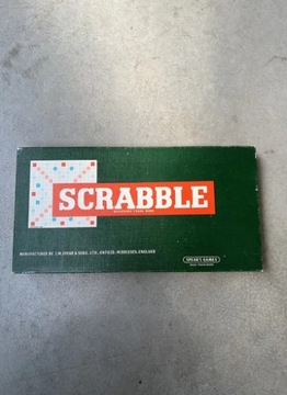 Oryginalne stare angielskie Scrabble gra planszowa